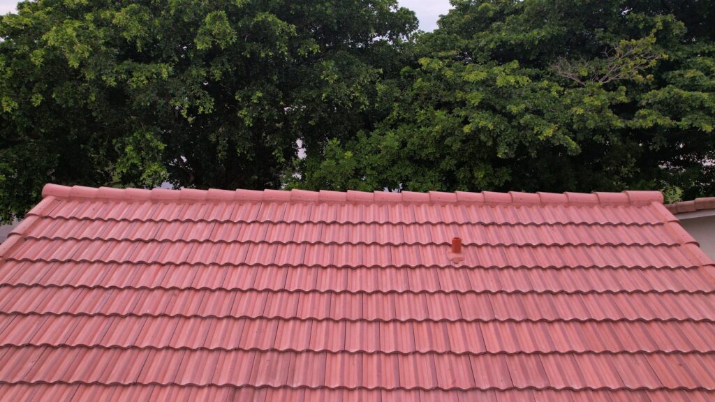 red tile roof installation