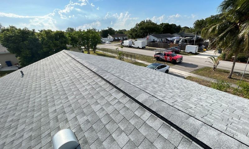 grey shingle roof replacement